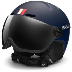 Helm BRIKO Teide Visor France Matt Tangaroa Blue/White - 2022/23