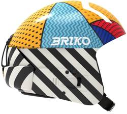 Helm Briko Vulcano FIS 6.8 Graphik Shiny/Black White - 2023/24