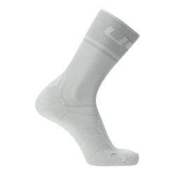 Radsocken UYN Man Cycling One Light White/Silver- 2023