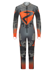 Rennanzug Ziener RCE Racesuit Padded Junior Black Foggy Print Orange Pop - 2023/24