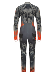 Rennanzug Ziener RCE Racesuit Padded Junior Black Foggy Print Orange Pop - 2023/24
