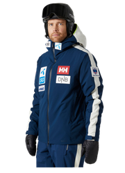 Skijacke Helly Hansen World Cup Insulated Jacket Ocean - 2023/24