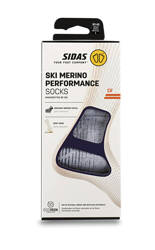 Skisocken Sidas Ski Merino Performance White/Blue 2024/25