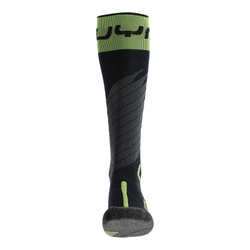 Skisocken UYN Man Ski One Merino Socks Black/Lime - 2024/25