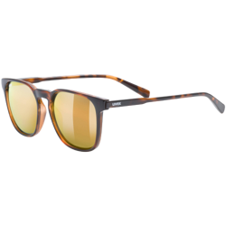 Sonnenbrille Uvex Lgl 49 P Havanna/Mirror Gold - 2023