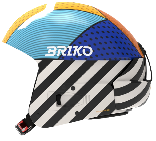 Helmet Briko Vulcano FIS 6.8 Graphik Shiny/Black White - 2023/24