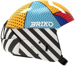 Helmet Briko Vulcano FIS 6.8 Graphik Shiny/Black White - 2023/24