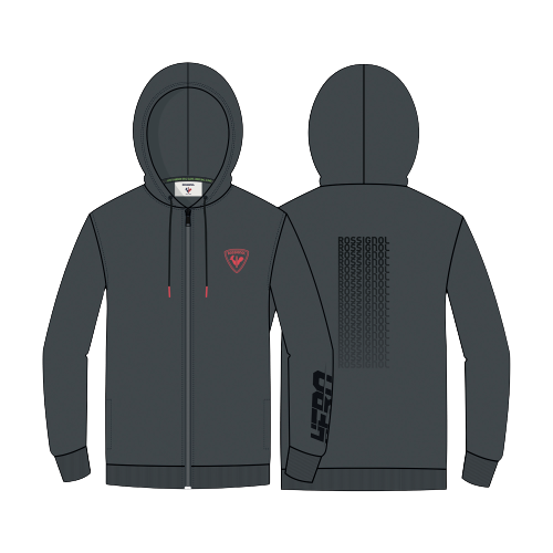 Hoodie Rossignol Hero FZ Hoodie Onyx Grey - 2023/24