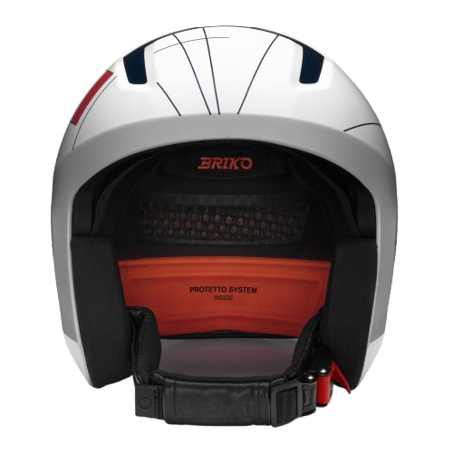 Helm Briko Vulcano 2.0 France Shiny White Tangaroa Blue - 2024/25