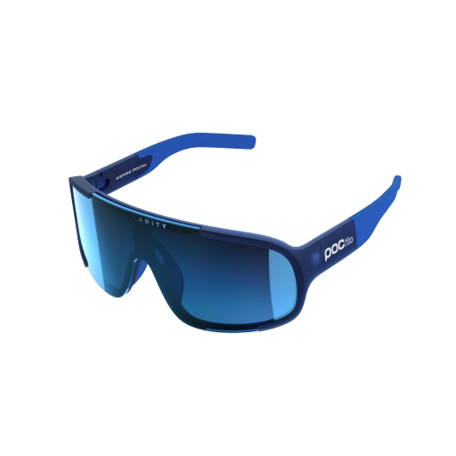 Sonnenbrille POC Aspire POCito Lead Blue Translucent/Equalizer Grey/Space Blue Mirror - 2024/25