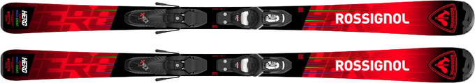 Skis Rossignol Hero JR 100-140 + KID 4 GW B76 Black - 2024/25