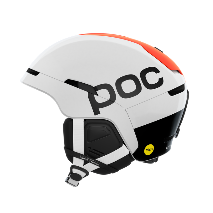 Helmet POC Obex Connect Hydrogen White/Fluorescent Orange AVIP - 2025/26