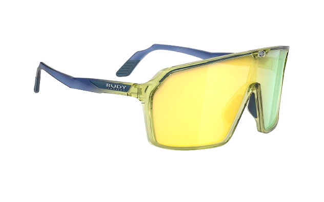 Sunglasses Rudy Project SPINSHIELD Crystal Blue Avio/Apple Green Fade Gloss/Multilaser Yellow