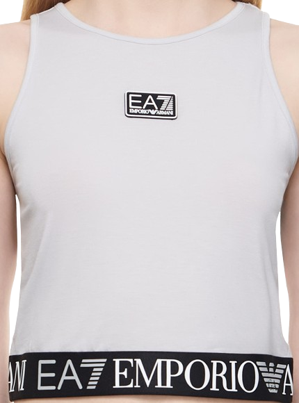 Top Emporio Armani Woman Jersey Tank Glacier Grey