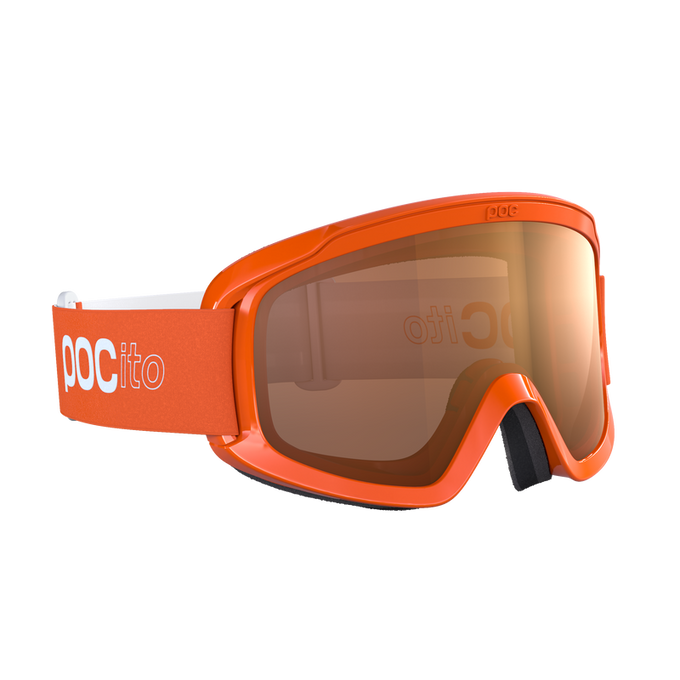 Goggles POC POCito Opsin Fluorescent Orange/Partly Sunny Light Orange - 2024/25