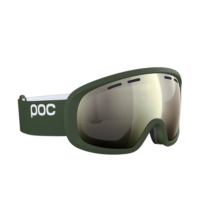 Ski goggles POC Fovea Mid Epidote Green/Partly Sunny Ivory - 2023/24