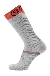 Ski socks Sidas Ski Merino Performance Light Grey/Coral 2024/25