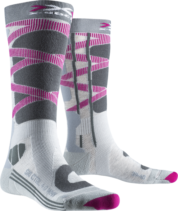 Ski socks X-socks Ski Control 4.0 WMN Grey Melange/Charcoal - 2024/25