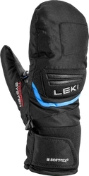 Gloves LEKI Griffin 3D Junior Mitt Black/Cyan - 2023/24