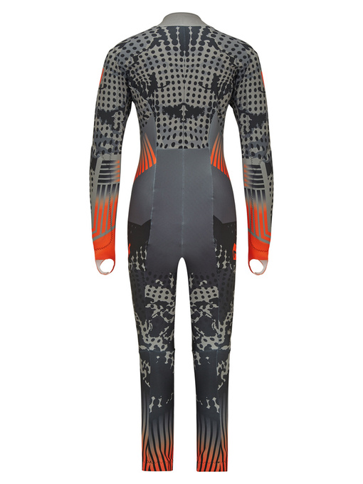 Racesuit Ziener RCE Racesuit Black Foggy Print Orange Pop - 2024/25