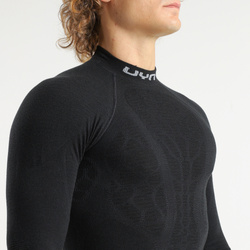 Thermal underwear UYN Man Elevatyon Biomorph UW Shirt Long SL Turtle New Neck Black - 2024/25