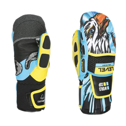 Handschuhe Level Worldcup JR  CF Mitt Yellow/Blue 2024/25