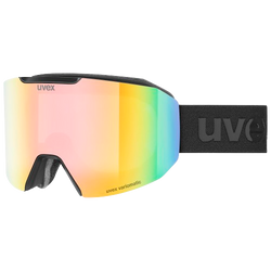 Goggles Uvex Evidnt ATTRACT V Black Matt/Mirror Rainbow + spare lens - 2025/26