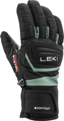 Gloves LEKI Griffin 3D Junior Black/Dusty Green - 2025/26