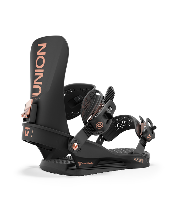 Snowboard Bindings Union Juliet Black - 2024/25