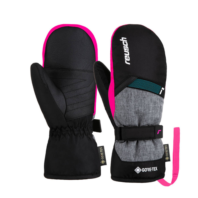 Handschuhe Reusch Flash GORE-TEX Junior Mitten Black/Black Melange/Pink Glo- 2023/24