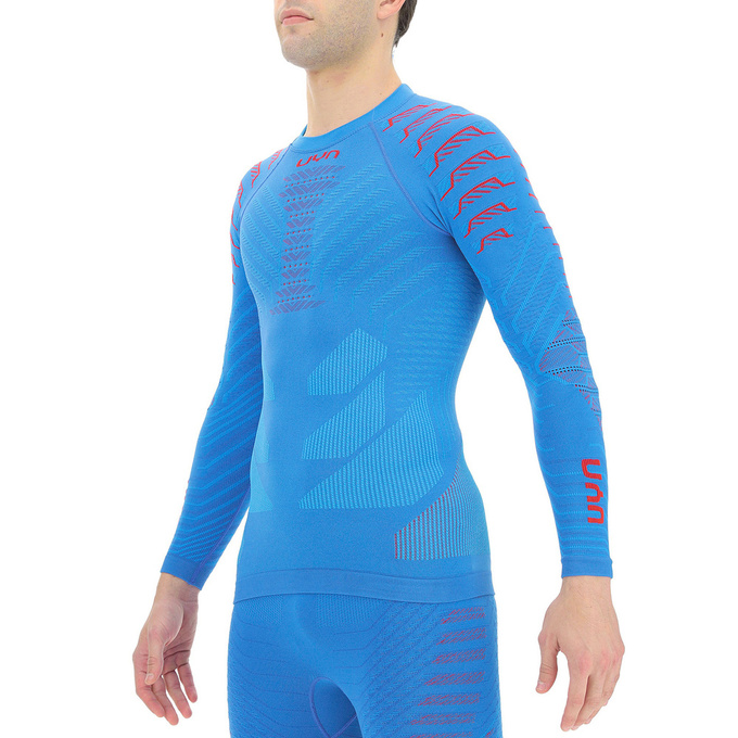 Thermal underwear UYN Man Resilyon UW Shirt LG SL Round Neck Blue/Red - 2024/25