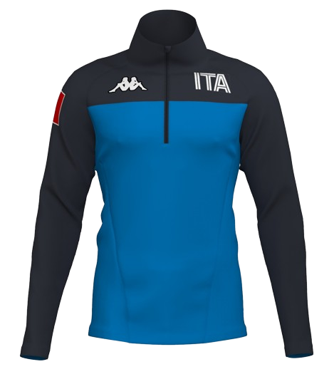 Fleecejacke Kappa 6CENTO 687BK ITA Blue Brilliant/Blu - 2024/25