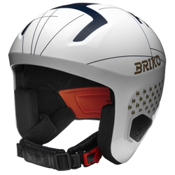 Helm Briko Vulcano 2.0 France Shiny White Tangaroa Blue - 2024/25