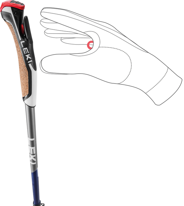 Poles Nordic Walking LEKI Traveller Carbon