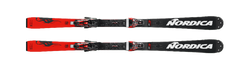 Skis Nordica Dobermann SL WC Dept Plate Black Red + Marker X-Comp 18 Black Flo Red - 2023/24