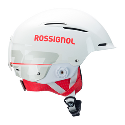 Helmet Rossignol Hero Slalom Impacts White + Chinguard - 2024/25