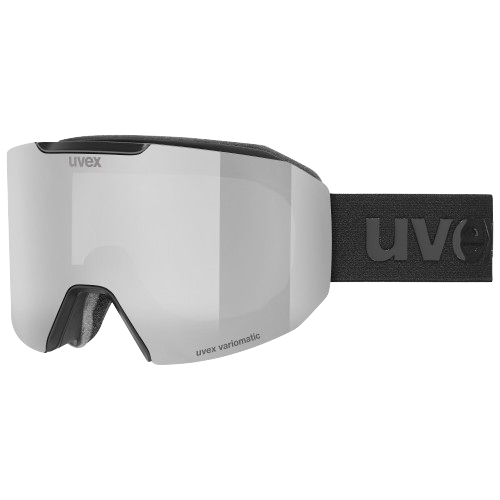Goggles Uvex Evidnt ATTRACT V Black Matt/Mirror Silver + spare lens - 2025/26