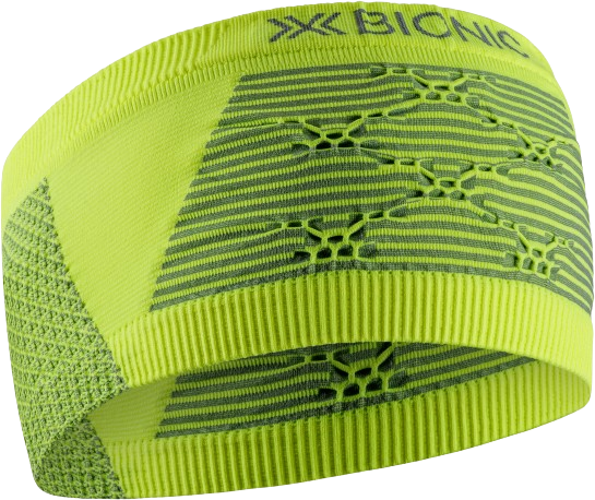 Stirnband X-bionic Headband HI Vis Yellow/Grey - 2024/25