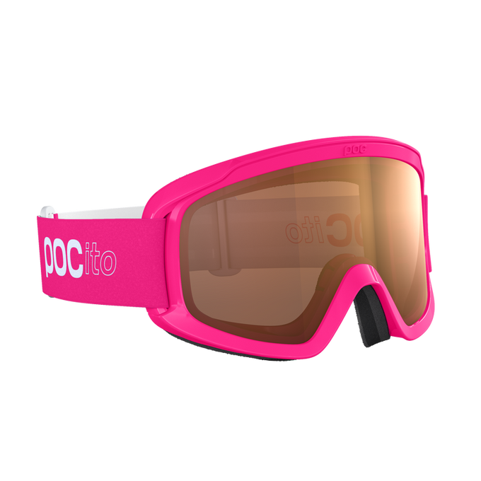 Goggles POC POCito Opsin Fluorescent Pink/Partly Sunny Light Orange - 2024/25