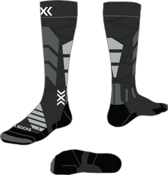 Skisocken X-socks Ski Expert OTC X Black/Light Grey - 2024/25