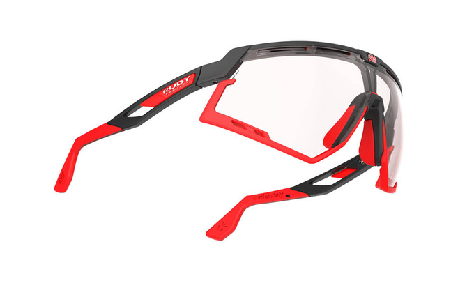 Sunglasses Rudy Project DEFENDER BLACK MATTE / BUMPERS RED FLUO - Impactx™ Photochromic 2 Red