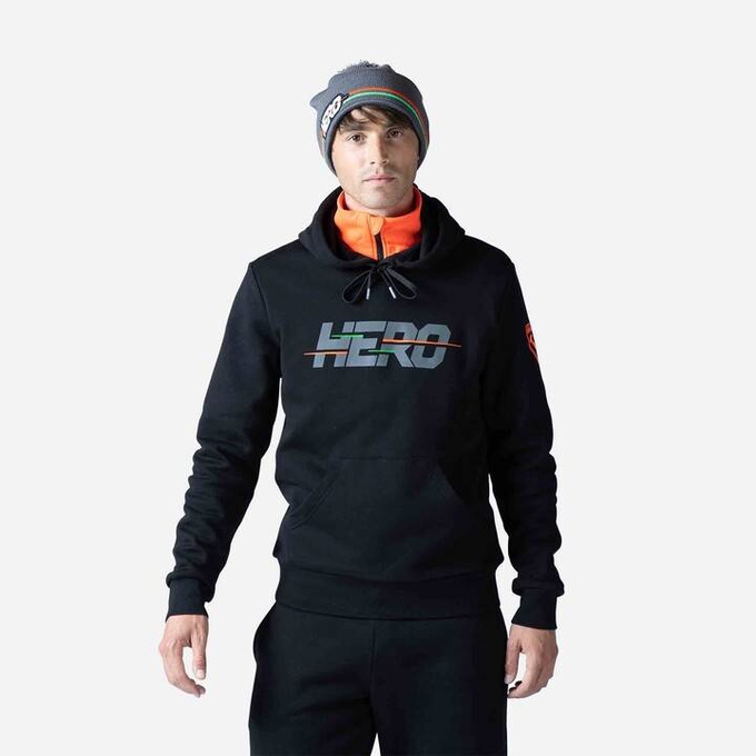 Hoodie Rossignol Hero Hoodie Black - 2023/24