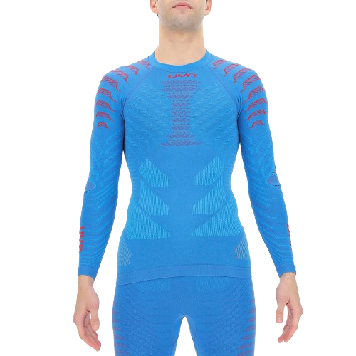 Thermal underwear UYN Man Resilyon UW Shirt LG SL Round Neck Blue/Red - 2024/25