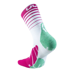 Outdoor Socken UYN Woman Runner's Five Socks White/Fuchsia/Green