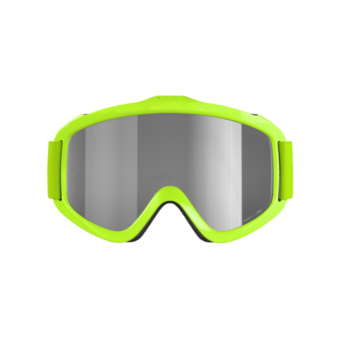 Goggles POC POCito Iris Fluorescent Yellow/Green/Partly Sunny Silver - 2024/25