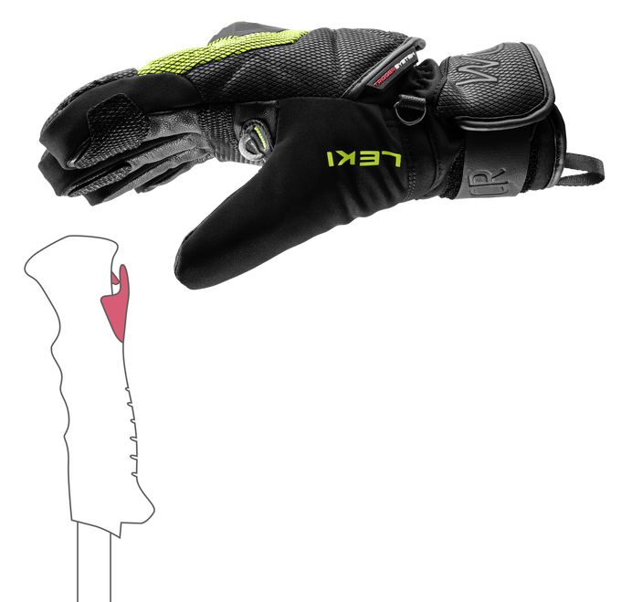 Gloves LEKI WCR Coach 3D Junior - 2025/26