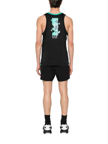 Top Emporio Armani Man Jersey Tank Black