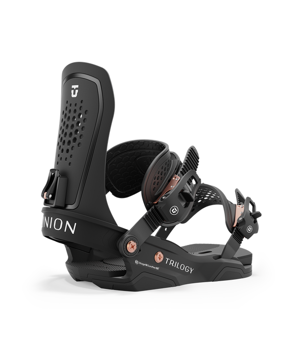 Snowboard Bindings Union Trilogy Black - 2024/25