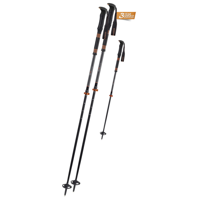 Poles KOMPERDELL Carbon C2 Ultralight Orange - 2022/23