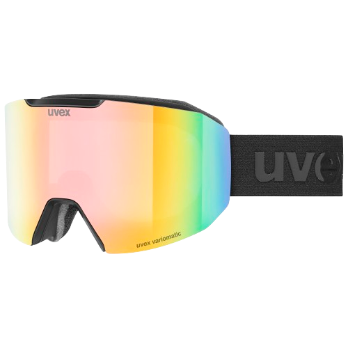 Goggles Uvex Evidnt ATTRACT V Black Matt/Mirror Rainbow + spare lens - 2025/26